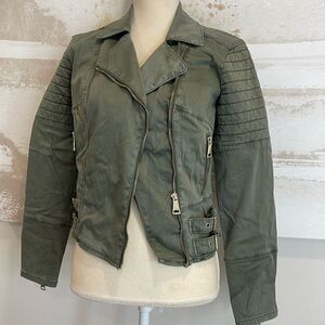 Vintage olive green Bebe jacket size small